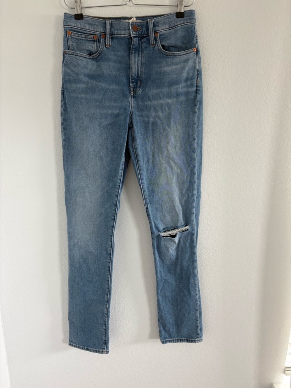 Madewell High Rise Slim Boyfriend Jeans size 25 Tall - Picture 2 of 15